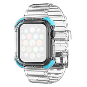 Apple Watch Series 6 / 5 40mm Farbiger Rand Klar Stil Uhrenarmband - Blau