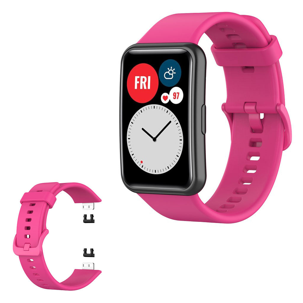 Huawei Watch Fit Silikon Uhrenarmband - Rose