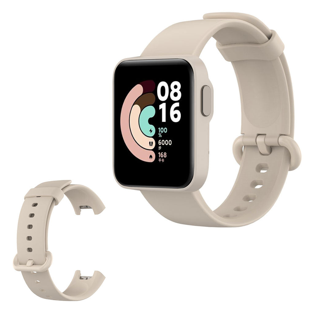 Xiaomi Mi Watch Lite Einfaches Silikon Uhrenarmband - Beige