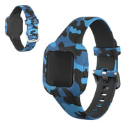 Garmin Vivofit Jr 3 Muster in Silikon Uhrenarmband - Camouflage Blau